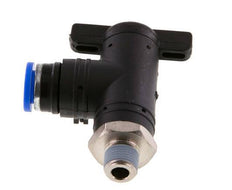 2-Way Elbow Ball Valve 8 mm - R1/8'' Plastic/Brass