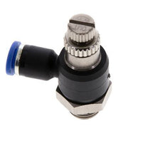 Flow Control Silencer Meter-Out Elbow 4 mm - G1/8'' Brass/PA 66