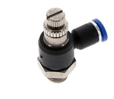 Flow Control Silencer Meter-Out Elbow 4 mm - G1/8'' Brass/PA 66