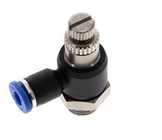 Flow Control Silencer Meter-Out Elbow 4 mm - G1/8'' Brass/PA 66