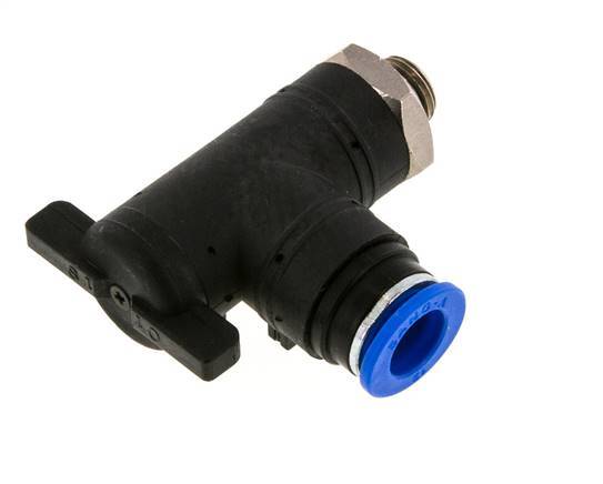 2-Way Elbow Ball Valve 12 mm - G1/4'' Plastic/Brass