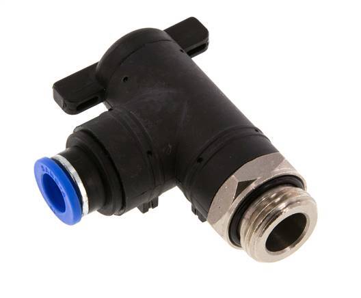 2-Way Elbow Ball Valve 10 mm - G1/2'' Plastic/Brass