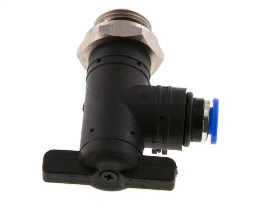 2-Way Elbow Ball Valve 6 mm - G3/8'' Plastic/Brass