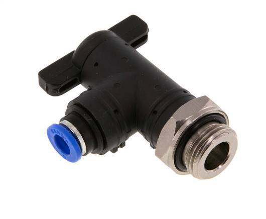 2-Way Elbow Ball Valve 6 mm - G3/8'' Plastic/Brass