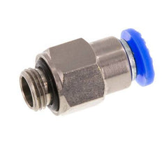 Push-In Fitting 6mm & G1/8'' Male Auto Shut-Off Brass/PBT 0-10bar (0-145psi) [2 Pieces]