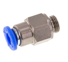 Push-In Fitting 6mm & G1/8'' Male Auto Shut-Off Brass/PBT 0-10bar (0-145psi) [2 Pieces]