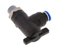 2-Way Elbow Ball Valve 10 mm - R3/8'' Plastic/Brass
