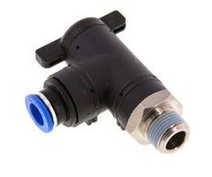 2-Way Elbow Ball Valve 10 mm - R3/8'' Plastic/Brass