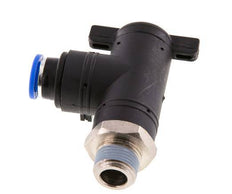 2-Way Elbow Ball Valve 10 mm - R3/8'' Plastic/Brass