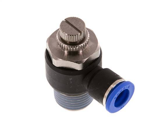Flow Control Silencer Meter-Out Elbow 10 mm - R1/2'' Brass/PA 66