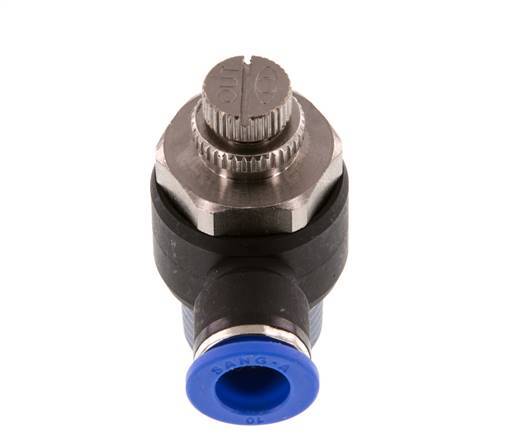 Flow Control Silencer Meter-Out Elbow 10 mm - R1/2'' Brass/PA 66