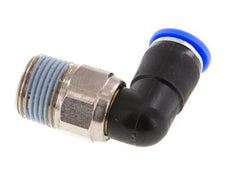 8mm & R3/8'' Elbow Swivel Joint Push-In-Male Threads Nickel-Plated Brass/PBT NBR Rotatable
