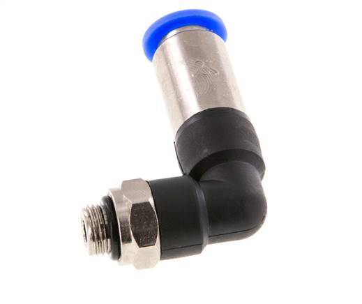 Push-In Fitting 8mm & G1/8'' Male Auto Shut-Off Elbow Brass/PBT 0-10bar (0-145psi)