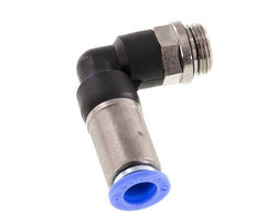 Push-In Fitting 10mm & G3/8'' Male Auto Shut-Off Elbow Brass/PBT 0-10bar (0-145psi)
