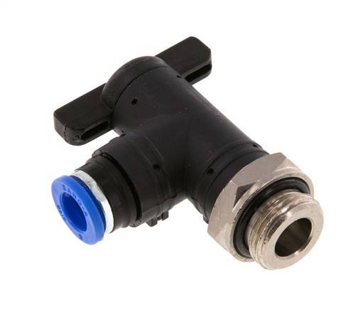 2-Way Elbow Ball Valve 8 mm - G3/8'' Plastic/Brass