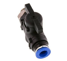 2-Way Straight Ball Valve 8 mm - G1/8'' Plastic/Brass