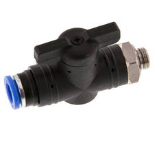 2-Way Straight Ball Valve 8 mm - G1/8'' Plastic/Brass