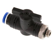 2-Way Straight Ball Valve 8 mm - G1/8'' Plastic/Brass