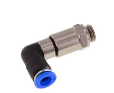 8mm & G1/4'' Elbow Quick Swivel Joint Push-In-Male Threads Nickel-Plated Brass/PBT NBR Rotatable