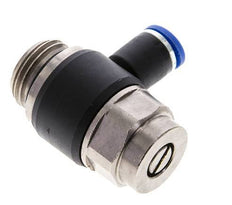 Flow Control Silencer Meter-Out Elbow 8 mm - G1/2'' Brass/PA 66 Slotted Screw