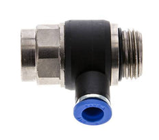 Flow Control Silencer Meter-Out Elbow 8 mm - G1/2'' Brass/PA 66 Slotted Screw