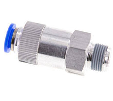 Push-In Check Valve 10mm & R3/8'' Male Aluminum 0.2-10bar (3-145psi) Hose-Thread