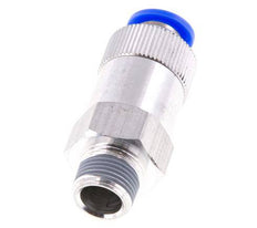 Push-In Check Valve 10mm & R3/8'' Male Aluminum 0.2-10bar (3-145psi) Hose-Thread