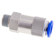 Push-In Check Valve 12mm & R3/8'' Male Aluminum 0.2-10bar (3-145psi) Thread-Hose