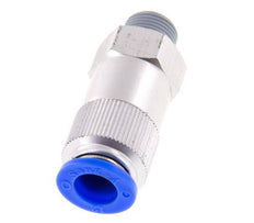 Push-In Check Valve 12mm & R3/8'' Male Aluminum 0.2-10bar (3-145psi) Thread-Hose