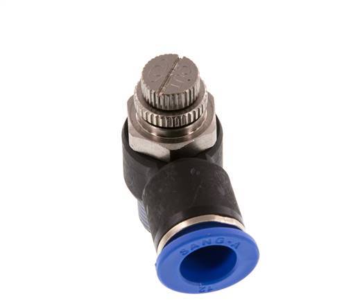 Flow Control Silencer Meter-Out Elbow 12 mm - R3/8'' Brass/PA 66