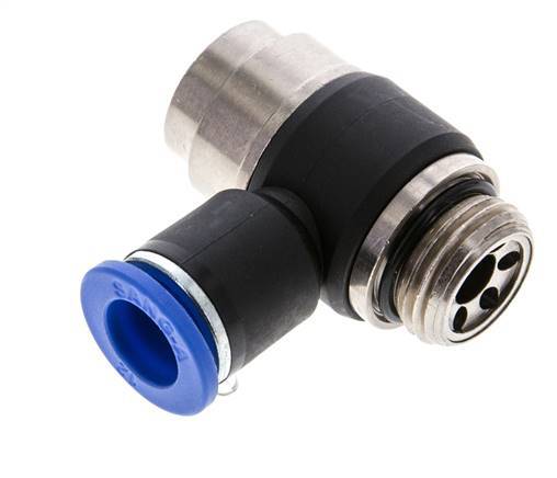 Flow Control Silencer Meter-Out Elbow 12 mm - G1/2'' Brass/PA 66 Slotted Screw