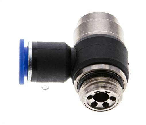 Flow Control Silencer Meter-Out Elbow 12 mm - G1/2'' Brass/PA 66 Slotted Screw