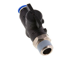 2-Way Straight Ball Valve 10 mm - R1/2'' Plastic/Brass