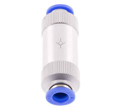 Push-In Check Valve 10mm Aluminum 0.2-10bar (3-145psi)
