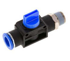 3/2-Way Shut-Off Hand Valve 12 mm - R3/8'' Plastic/Brass Thread-side venting
