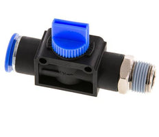 3/2-Way Shut-Off Hand Valve 12 mm - R3/8'' Plastic/Brass Thread-side venting