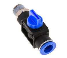 3/2-Way Shut-Off Hand Valve 12 mm - R3/8'' Plastic/Brass Thread-side venting