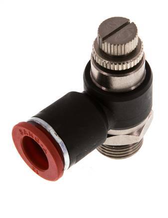 Flow Control Silencer Meter-In Elbow 12 mm - G3/8'' Brass/PA 66