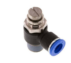 Flow Control Silencer Meter-Out Elbow 10 mm - R3/8'' Brass/PA 66