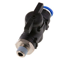 2-Way Straight Ball Valve 8 mm - R1/8'' Plastic/Brass