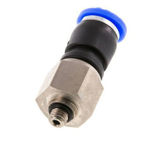 6mm & M5 Swivel Joint Push-In-Male Threads Nickel-Plated Brass/PBT NBR Rotatable