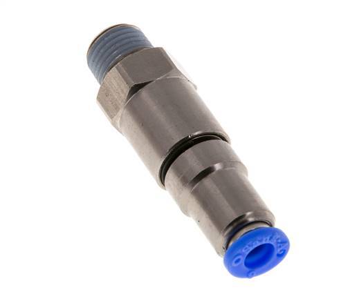 6mm & R1/4'' Quick Swivel Joint Push-In-Male Threads Nickel-Plated Brass/PBT NBR Rotatable
