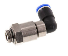 10mm & G3/8'' Elbow Quick Swivel Joint Push-In-Male Threads Nickel-Plated Brass/PBT NBR Rotatable