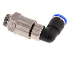 10mm & G3/8'' Elbow Quick Swivel Joint Push-In-Male Threads Nickel-Plated Brass/PBT NBR Rotatable