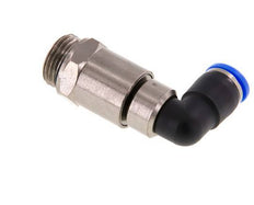 10mm & G1/2'' Elbow Quick Swivel Joint Push-In-Male Threads Nickel-Plated Brass/PBT NBR Rotatable