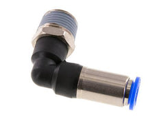 Push-In Fitting 10mm & R1/2'' Male Auto Shut-Off Elbow Brass/PBT 0-10bar (0-145psi)