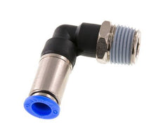 Push-In Fitting 10mm & R1/2'' Male Auto Shut-Off Elbow Brass/PBT 0-10bar (0-145psi)