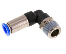 Push-In Fitting 10mm & R1/2'' Male Auto Shut-Off Elbow Brass/PBT 0-10bar (0-145psi)