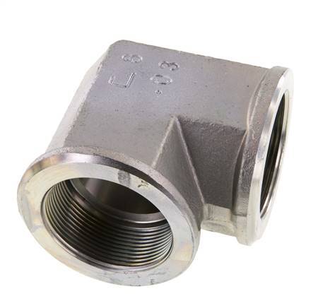 90deg Angled Fitting G2'' Female High Pressure Steel 100bar (1405.0psi) Hydraulic