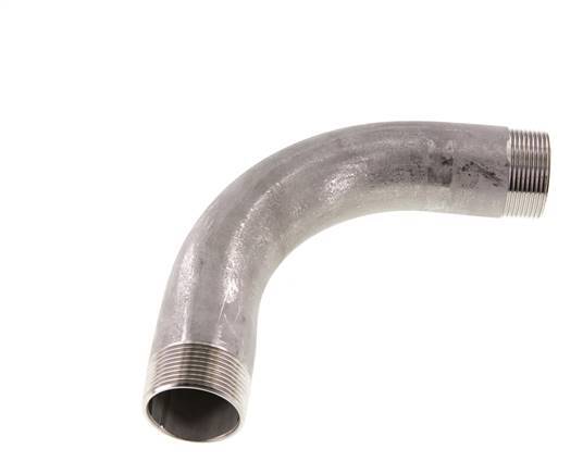 90deg Angled Pipe R1 1/2'' Stainless Steel 16bar (224.8psi)
